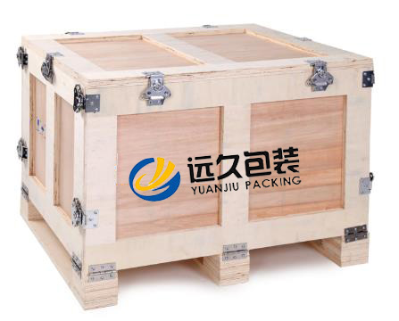 卡扣木箱包装 蝴蝶扣木箱